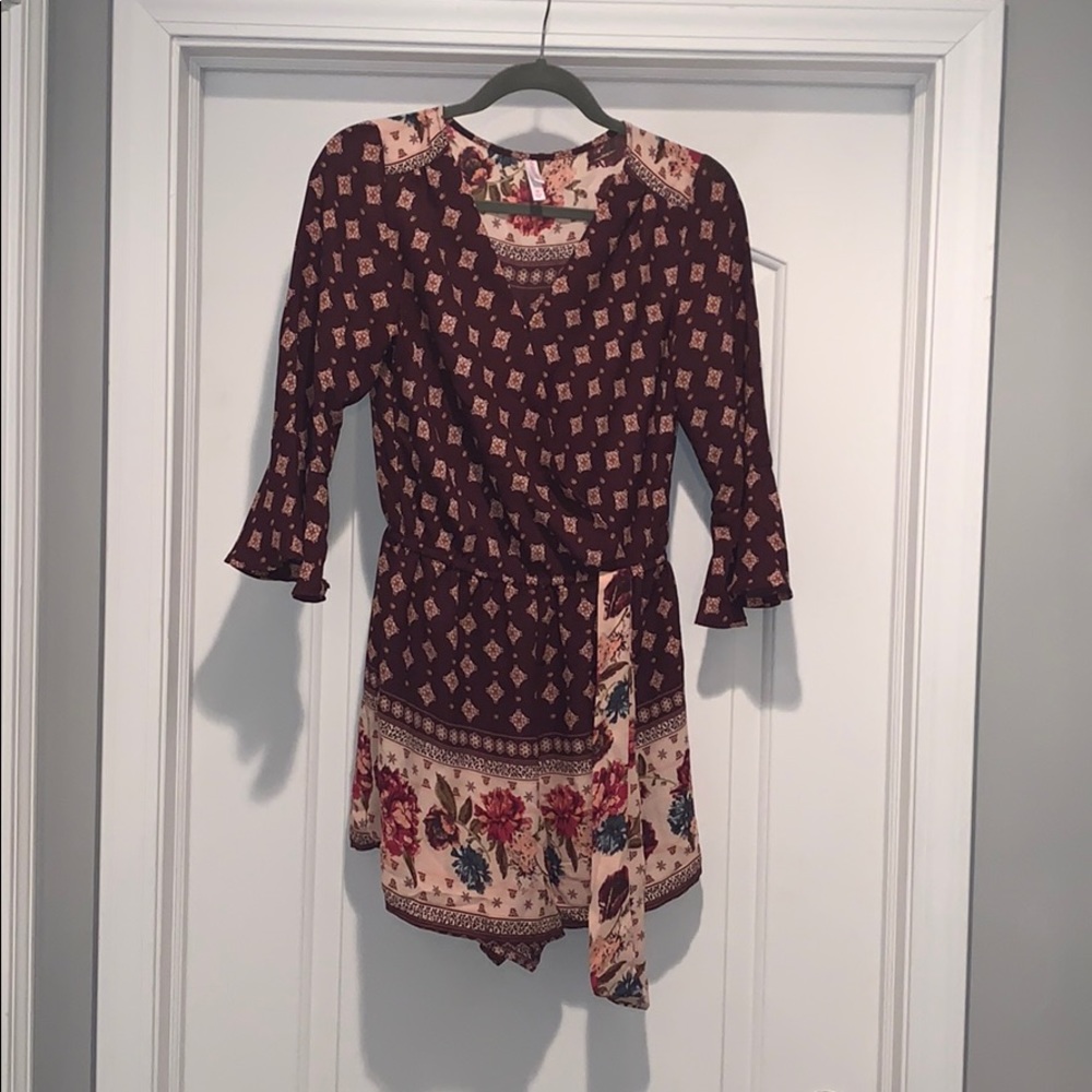 Floral Print Romper
